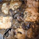 Fall Recipe Instant Pot Chicken Marsala Pinterest Image top outlined title