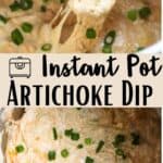 New Instant Pot Artichoke Dip Pinterest Image middle design banner