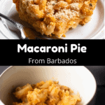 Macaroni Pie Pinterest Image middle black banner
