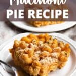 Thanksgiving Macaroni Pie Pinterest Image top design banner