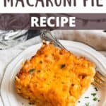 Barbadian Macaroni Pie Recipe Pinterest Image top design banner