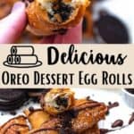Dessert Oreo Egg Rolls Pinterest Image middle design banner