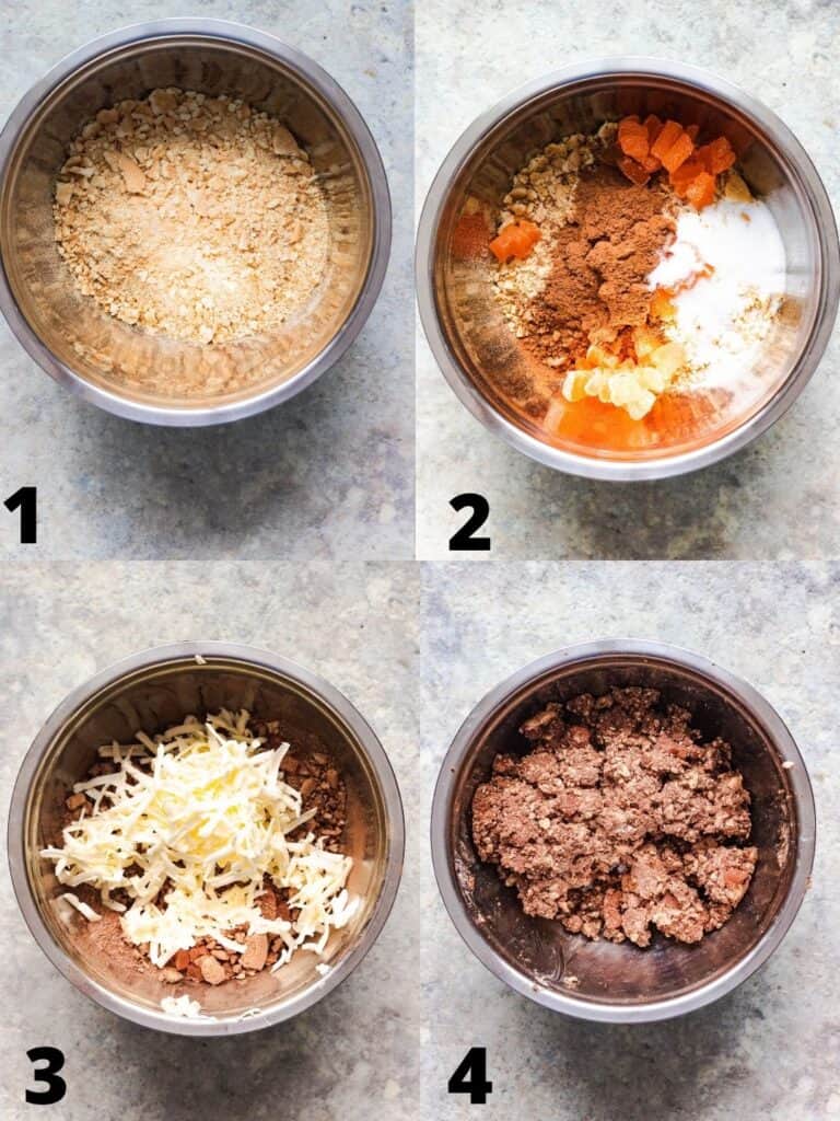 Collage of how to make spotted dog from Estonia