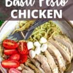 Instant Pot Basil Pesto Chicken Pinterest Image top design banner