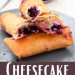 new Blueberry Cheesecake Egg Rolls Pinterest Image bottom design banner
