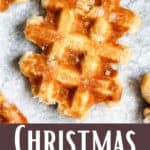Christmas Belgian Waffles Pinterest Image bottom design banner