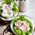 Summertime Fish Ceviche Recipe Pinterest Image top outlined title