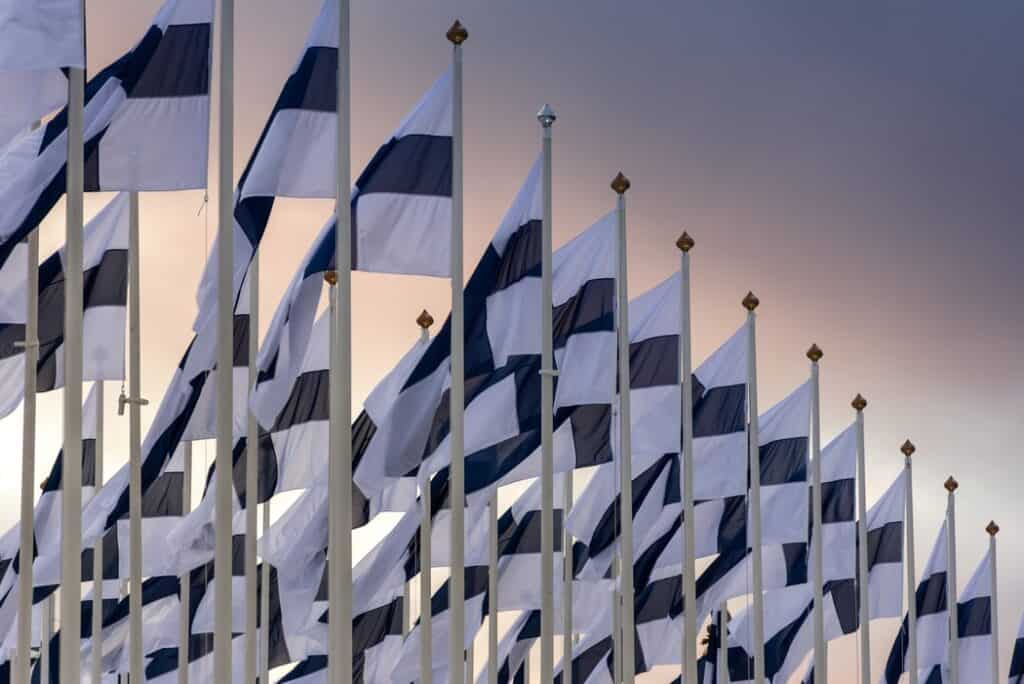 Finnish flags 