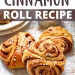 Mother's Day Cinnamon Bun Recipe Pinterest Image top design banner
