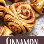 The Perfect Cinnamon Bun Recipe Pinterest Image bottom design banner