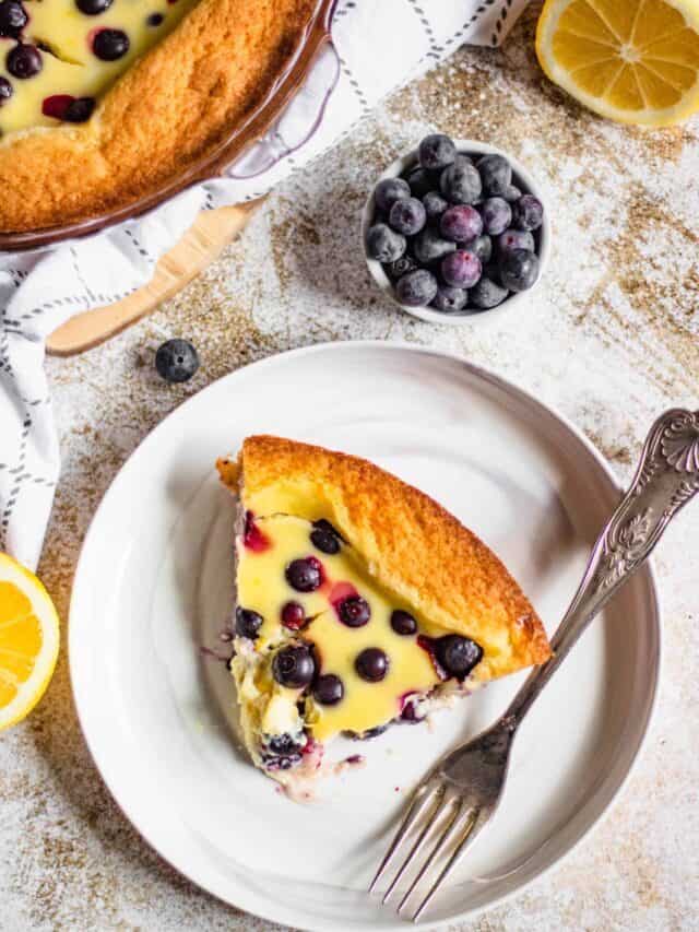 Lemon & Blueberry Tart on a Sugar Cookie Crust