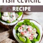 Homemade Fish Ceviche Recipe Pinterest Image top design banner