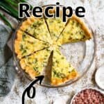 Homemade Quiche Recipe top outlined title