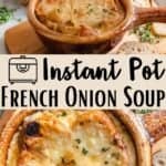 Instant Pot French Onion Soup Pinterest Image middle design banner