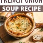 Instant Pot French Onion Soup Recipe Pinterest Image top design banner