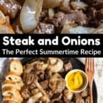 Steak and Onions Pinterest Image middle black banner