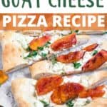Peach Pizza With Goat Cheese Pinterest Image top design banner