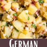 German Potato Salad Recipe Pinterest Image bottom design banner