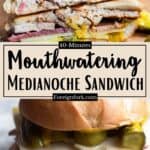 Mouthwatering Medianoche Sandwich Pinterest Image middle design banner