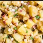 German Potato Salad Recipe Pinterest Image top black banner