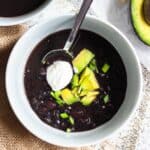 Black Bean Soup in the Instant Pot from Guatemala