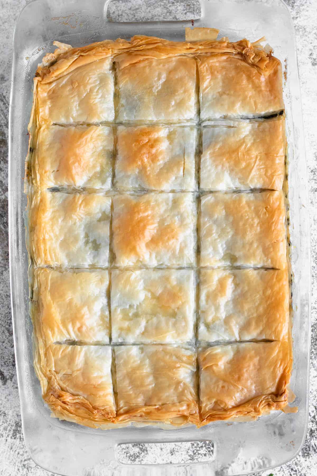 Phyllo dough baked 
