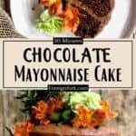 Chocolate Mayonnaise Cake Recipe middle design banner