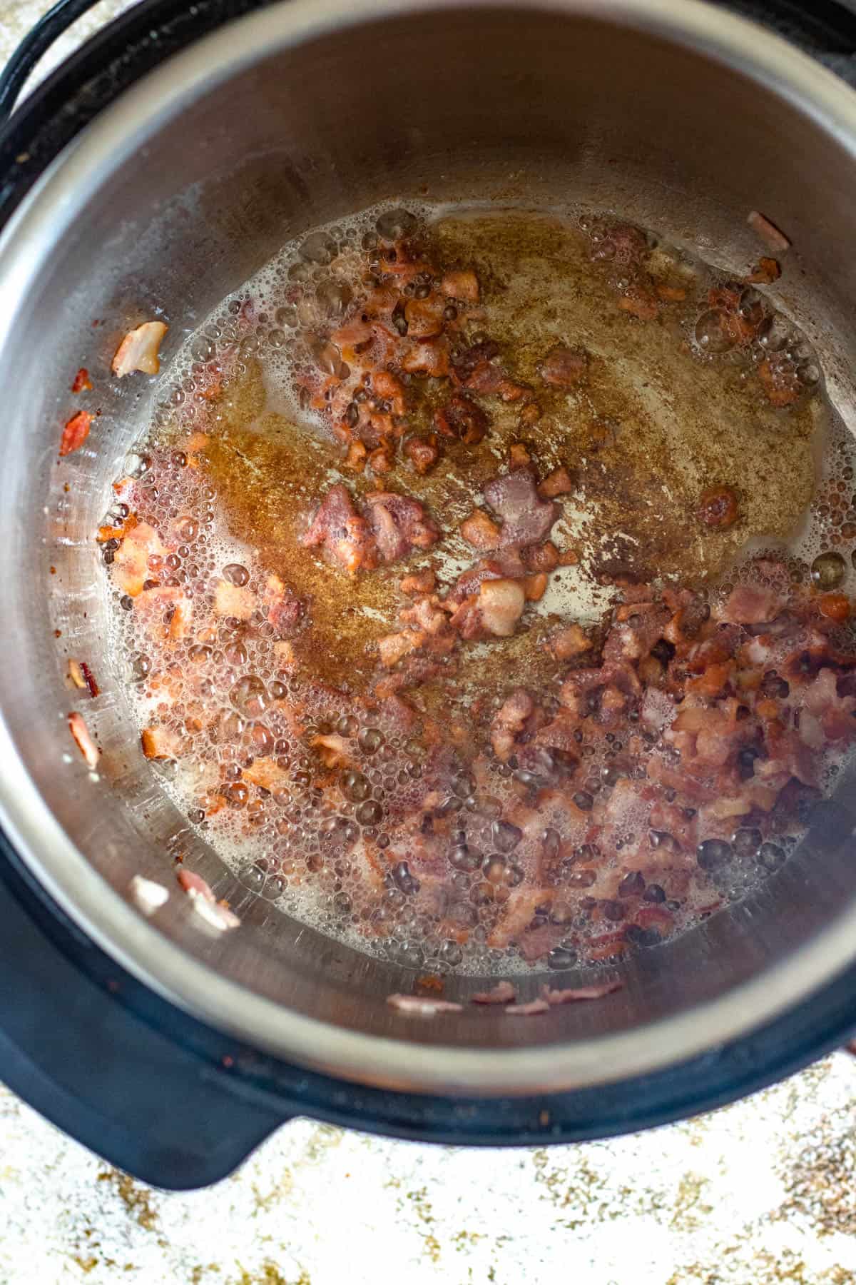 Cooked bacon in an Instant Pot
