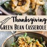 Thanksgiving Green Bean Casserole Pinterest Image middle design banner