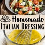 Homemade Italian Dressing Pinterest Image middle design banner