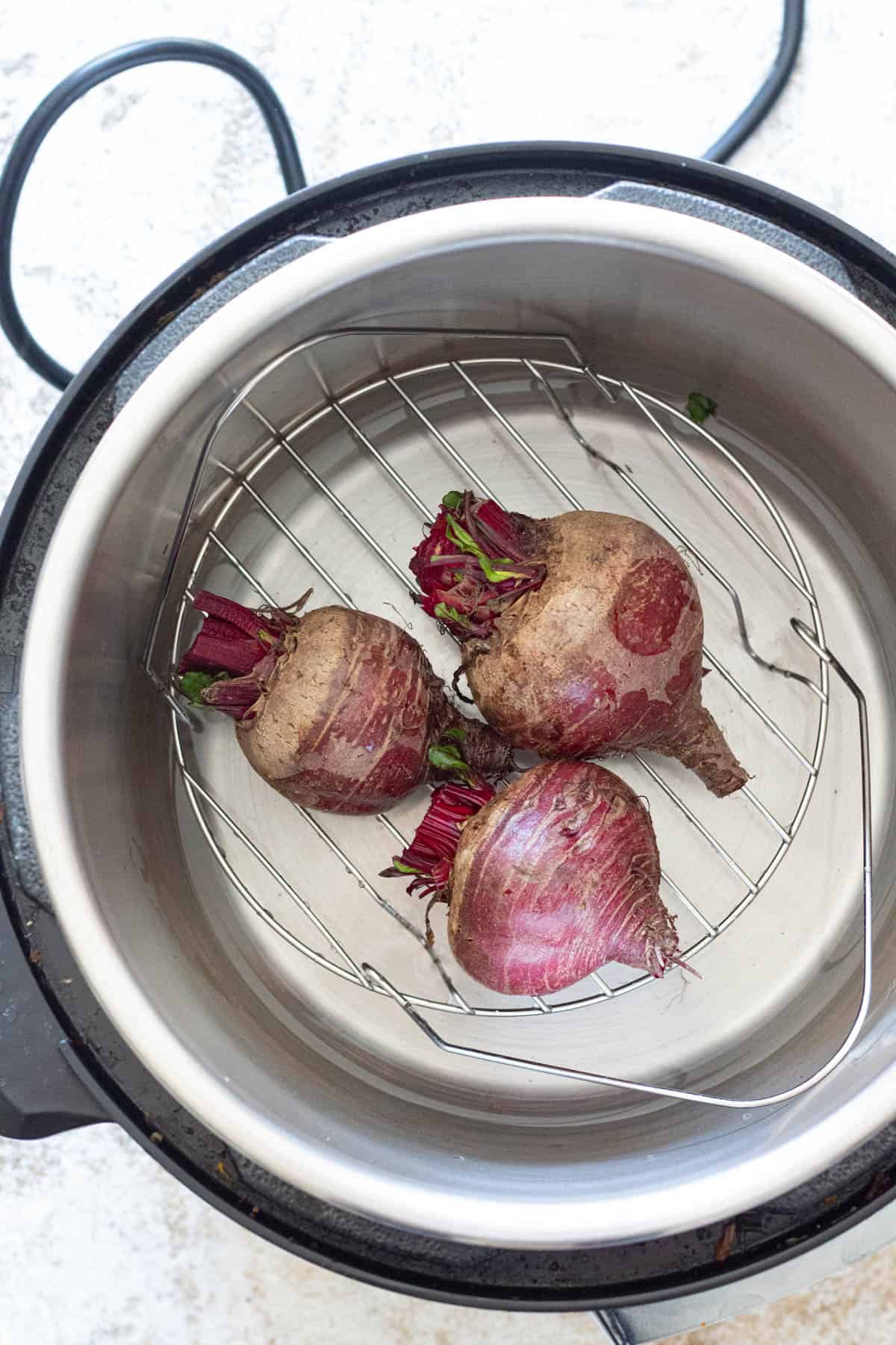 Cleaned beet in the Instant Pot