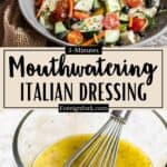 Homemade Italian Dressing Recipe Pinterest Image middle design banner