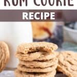 Hot Buttered Rum Cookies Recipe Pinterest Image top design banner