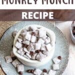 Homemade Monkey Munch Recipe Pinterest Image top design banner