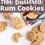 Christmas Hot Buttered Rum Cookies Pinterest Image top design banner