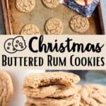 Christmas Hot Buttered Rum Cookies Pinterest Image middle design banner