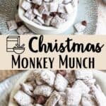 Delicious Monkey Munch Recipe Pinterest Image middle design banner