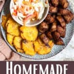 Homemade Haitian Griot Recipe Pinterest Image bottom design banner