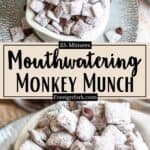 Homemade Monkey Munch Recipe Pinterest Image middle design banner