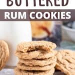 Hot Buttered Rum Cookies Pinterest Image top design banner
