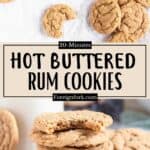 Hot Buttered Rum Cookies Pinterest Image middle design banner