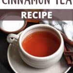 Homemade Cinnamon Tea Recipe Pinterest Image top design banner