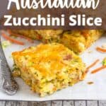 Zucchini Slice Pinterest Image top design banner