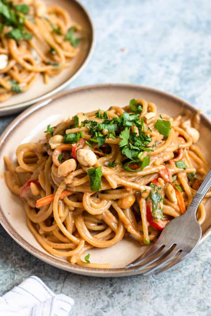 Thai Peanut Noodles - Better-Than-Takeout Meal! - The Foreign Fork