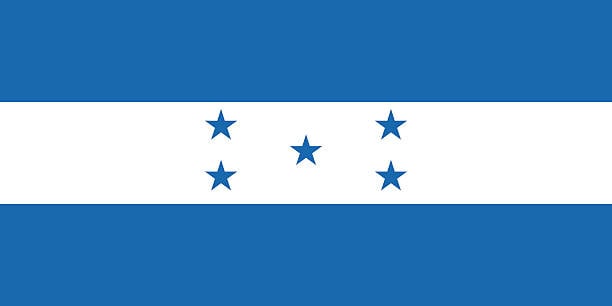 Flag of Honduras. 