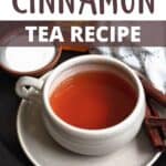 Homemade Cinnamon Tea Recipe Pinterest Image top design banner