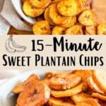 Sweet Plantain Chips Pinterest Image middle design banner