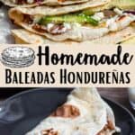 Homemade Baleadas Hondureñas Pinterest Image middle design banner