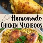 Homemade Chicken Machboos Pinterest Image middle design banner