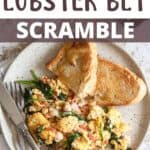egetable & Lobster Eggs Scramble Pinterest Image top design banner